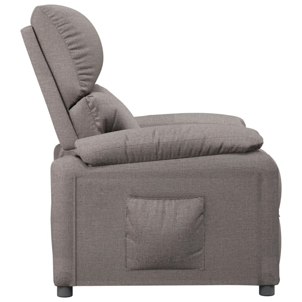 Fauteuil verstelbaar stof taupe is nu te koop bij PeponiXL, paradijselijk wonen!