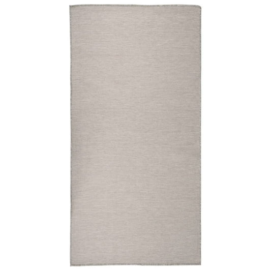 Buitenkleed platgeweven 100x200 cm lichtgrijs is nu te koop bij PeponiXL, paradijselijk wonen!