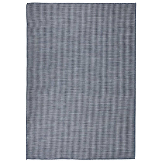 Buitenkleed platgeweven 160x230 cm blauw is nu te koop bij PeponiXL, paradijselijk wonen!