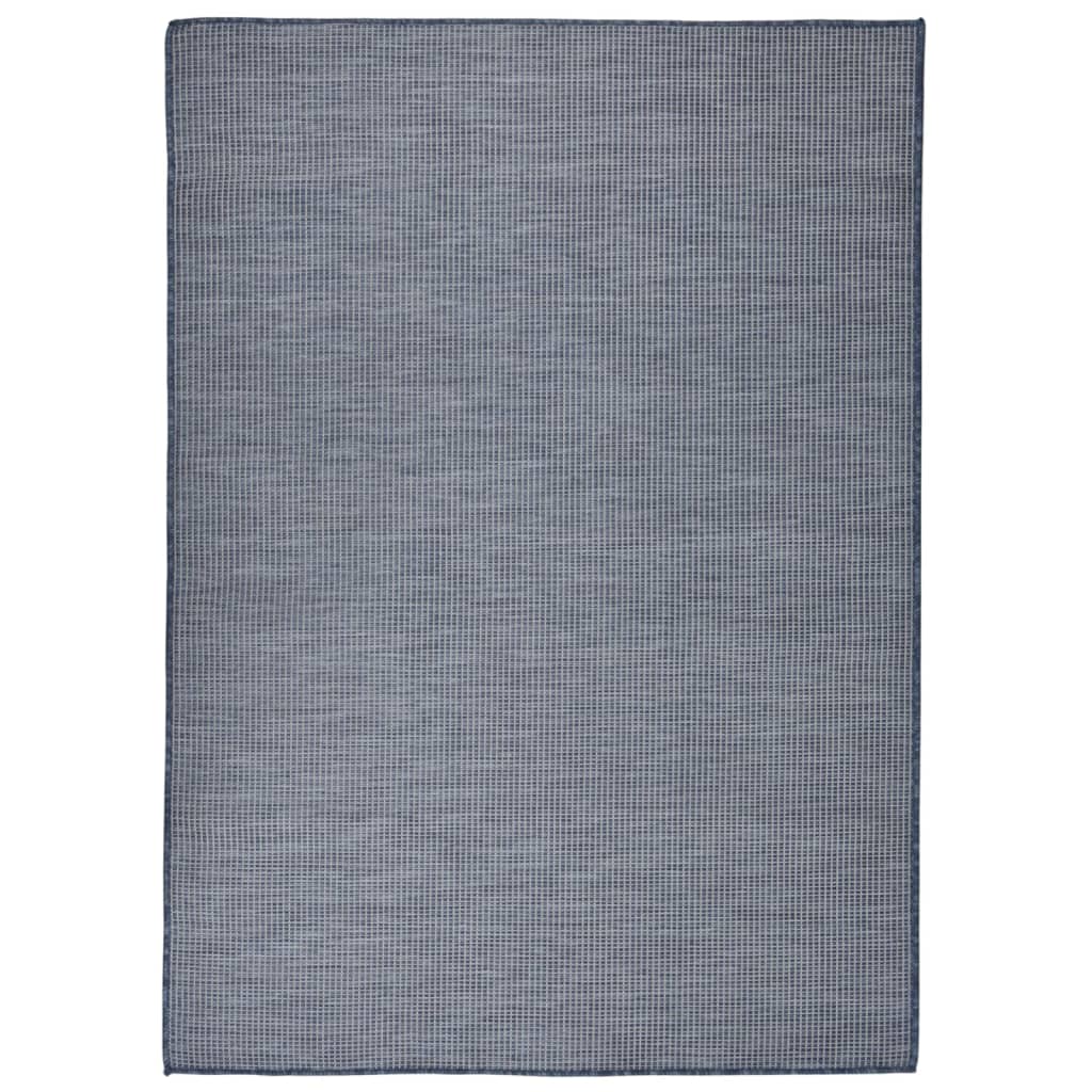 Buitenkleed platgeweven 200x280 cm blauw is nu te koop bij PeponiXL, paradijselijk wonen!
