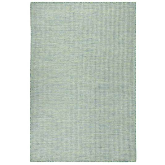 Buitenkleed platgeweven 120x170 cm turquoise is nu te koop bij PeponiXL, paradijselijk wonen!