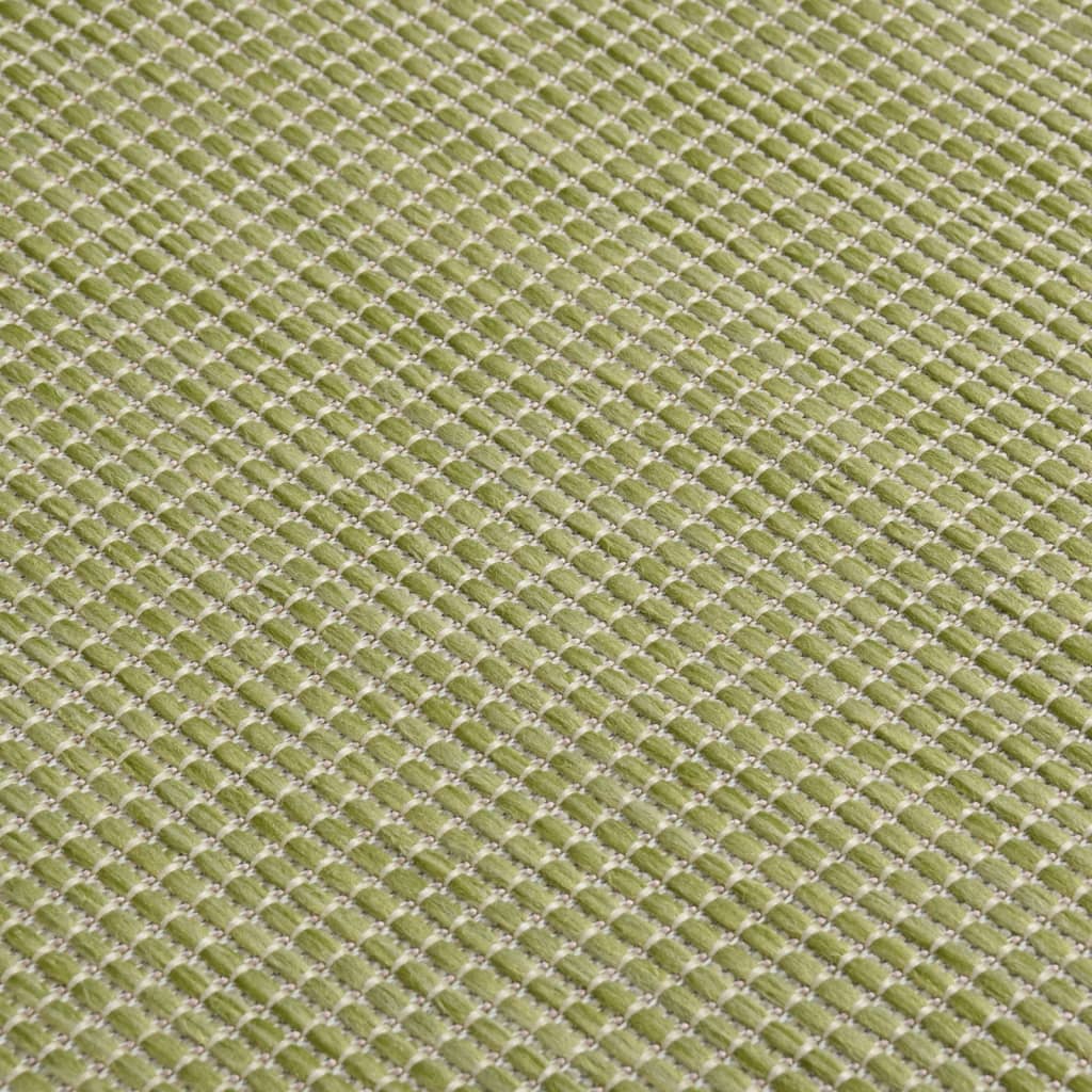Buitenkleed platgeweven 80x150 cm groen