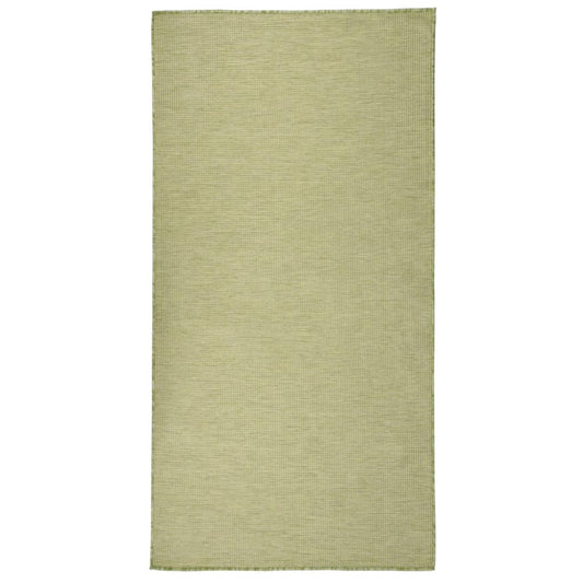 Buitenkleed platgeweven 100x200 cm groen is nu te koop bij PeponiXL, paradijselijk wonen!