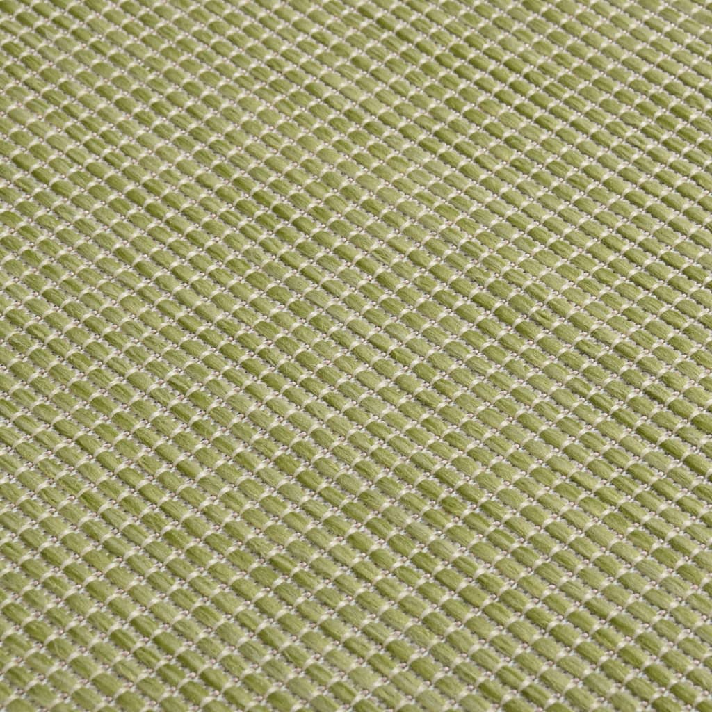 Buitenkleed platgeweven 160x230 cm groen is nu te koop bij PeponiXL, paradijselijk wonen!