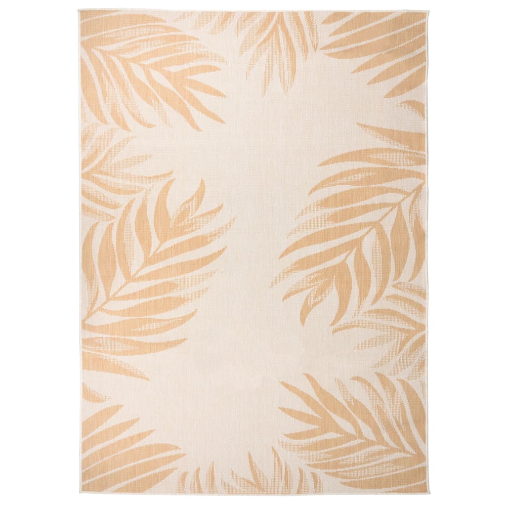 Buitenkleed met bladpatroon platgeweven 200x280 cm is nu te koop bij PeponiXL, paradijselijk wonen!