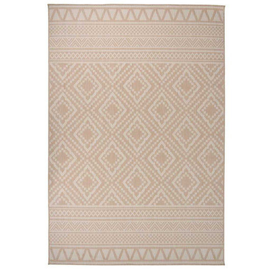 Buitenkleed met patroon platgeweven 160x230 cm bruin is nu te koop bij PeponiXL, paradijselijk wonen!