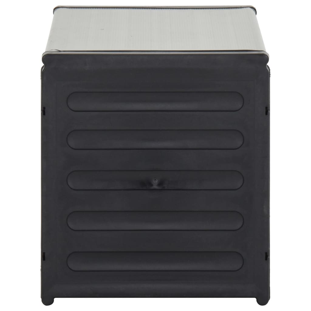 Tuinafvalbak 85x34x40 cm grijs is nu te koop bij PeponiXL, paradijselijk wonen!