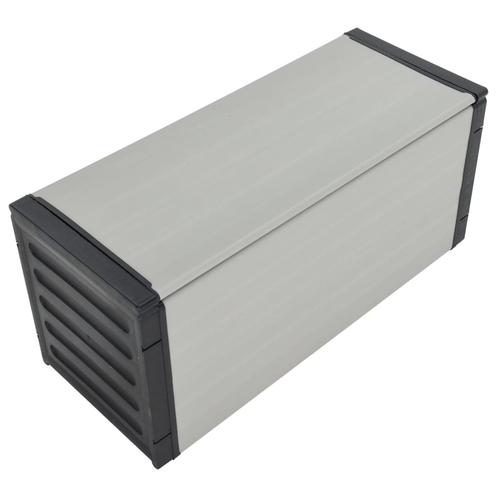 Tuinafvalbak 85x34x40 cm grijs is nu te koop bij PeponiXL, paradijselijk wonen!