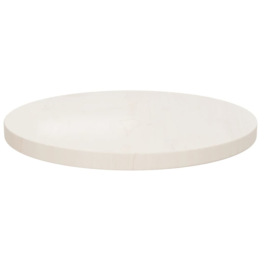 Tafelblad Ø40x2,5 cm massief grenenhout wit is nu te koop bij PeponiXL, paradijselijk wonen!