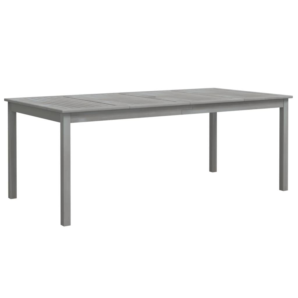 Tuintafel 200x100x75 cm massief acaciahout grijs is nu te koop bij PeponiXL, paradijselijk wonen!