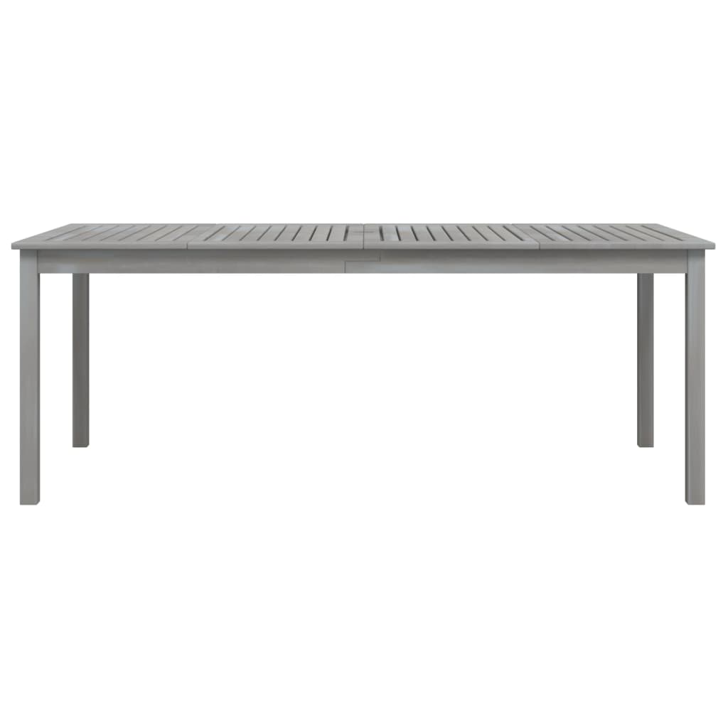 Tuintafel 200x100x75 cm massief acaciahout grijs is nu te koop bij PeponiXL, paradijselijk wonen!