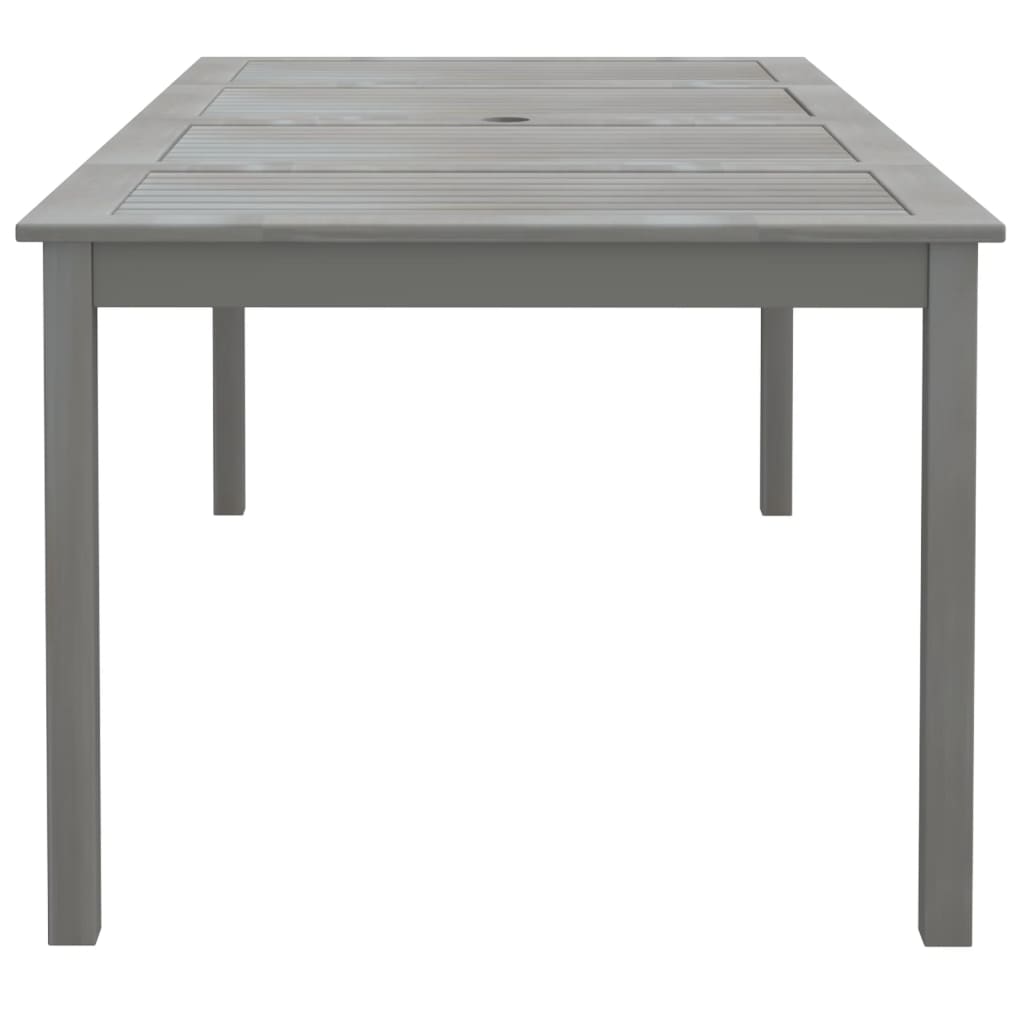Tuintafel 200x100x75 cm massief acaciahout grijs is nu te koop bij PeponiXL, paradijselijk wonen!