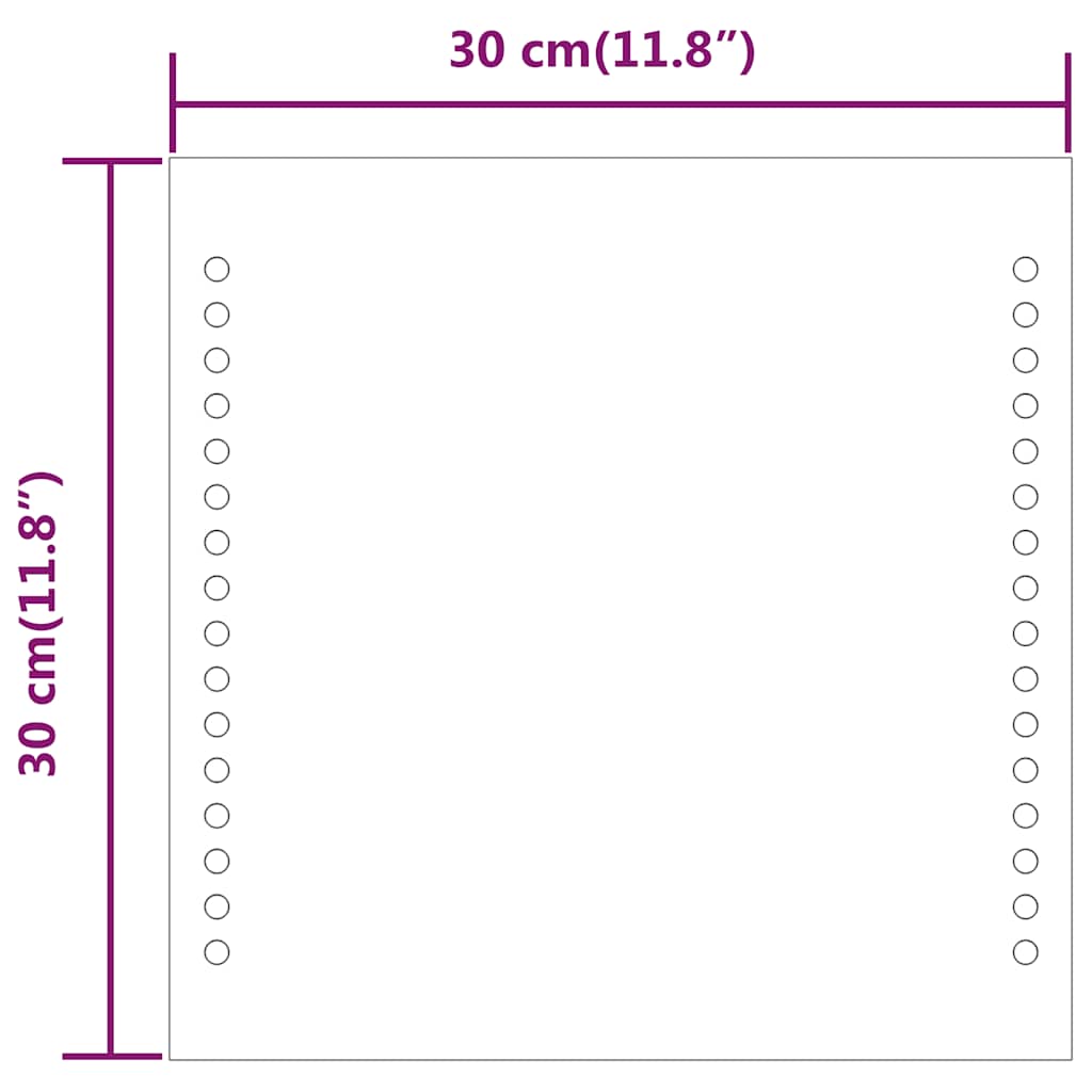 Badkamerspiegel LED 30x30 cm is nu te koop bij PeponiXL, paradijselijk wonen!