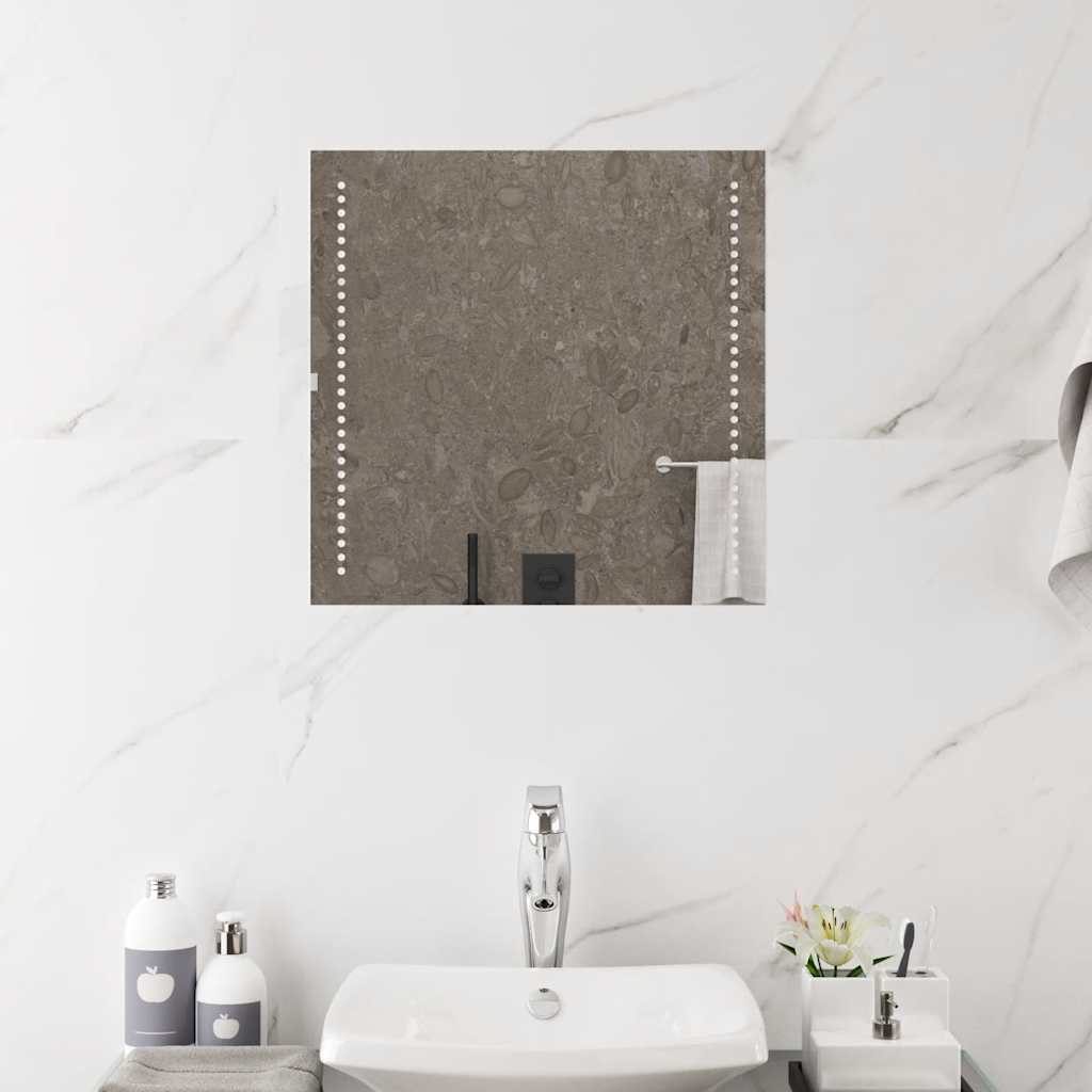 Badkamerspiegel LED 50x50 cm is nu te koop bij PeponiXL, paradijselijk wonen!
