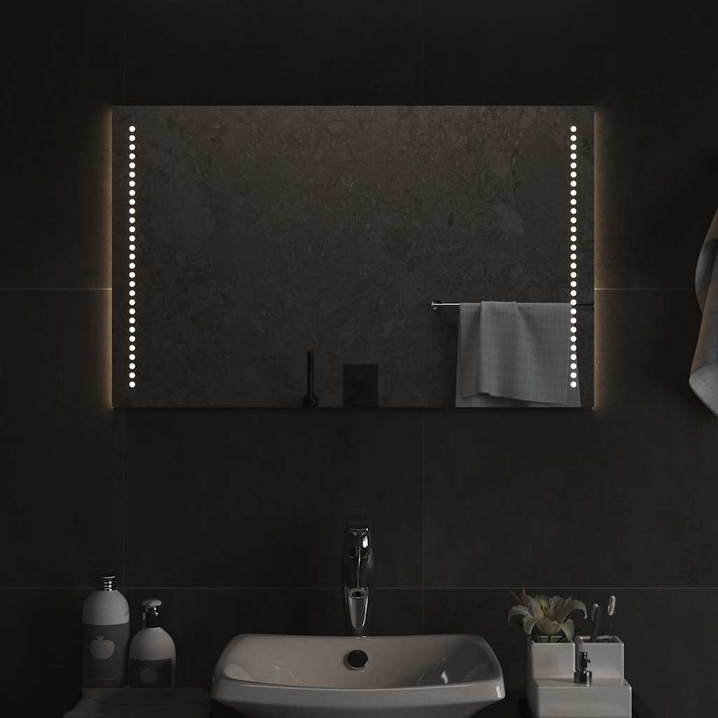 Badkamerspiegel LED 80x50 cm is nu te koop bij PeponiXL, paradijselijk wonen!