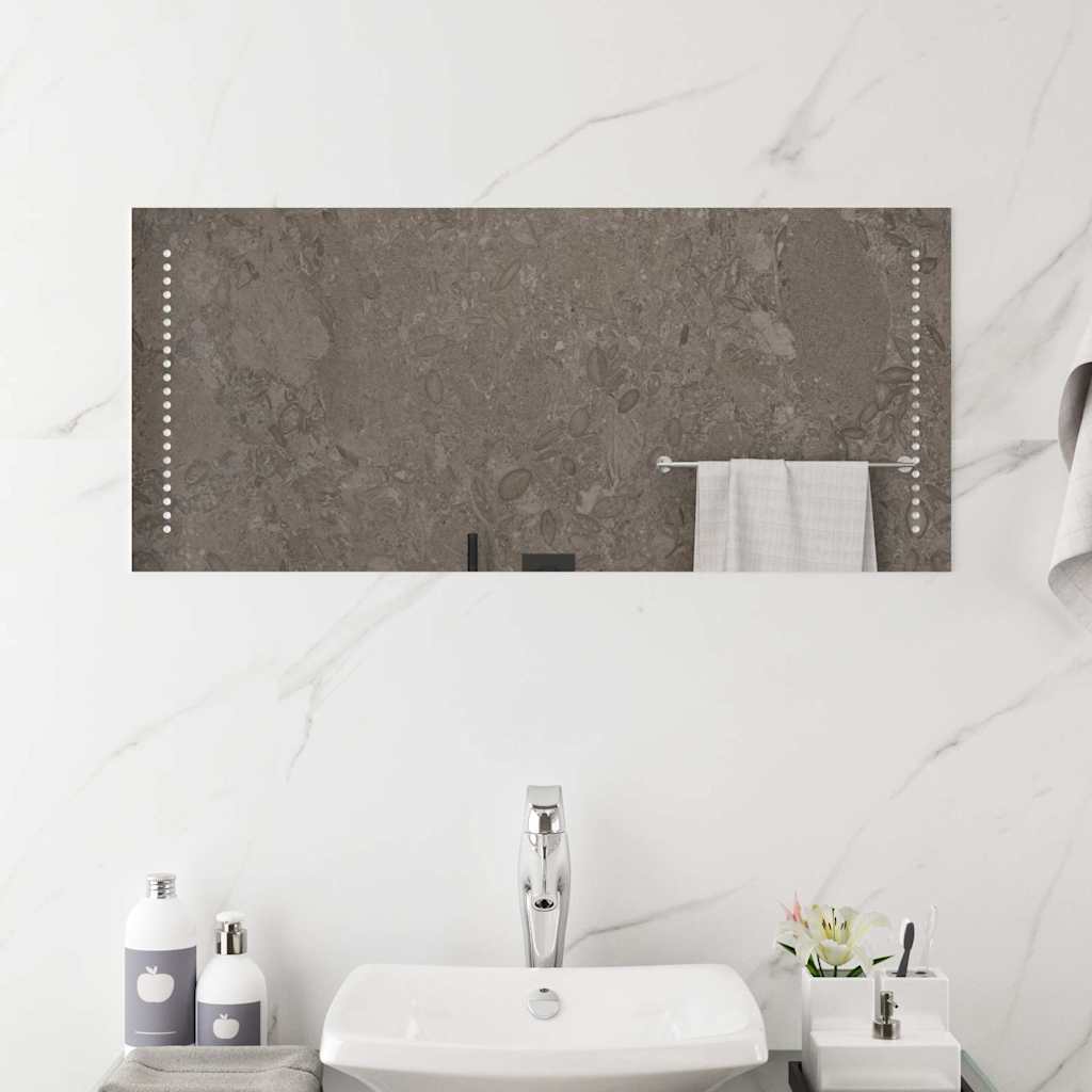 Badkamerspiegel LED 90x40 cm is nu te koop bij PeponiXL, paradijselijk wonen!