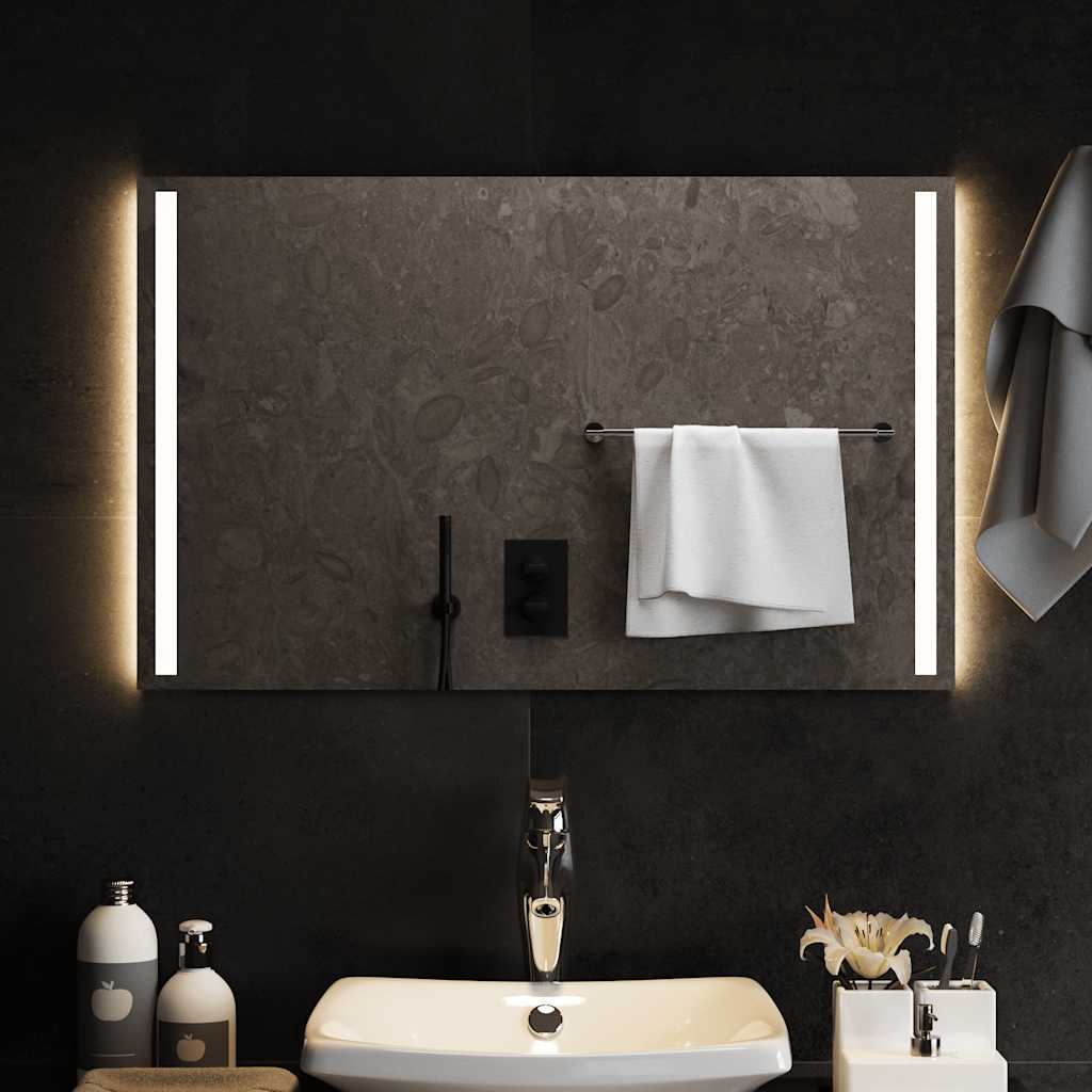 Badkamerspiegel LED 80x50 cm is nu te koop bij PeponiXL, paradijselijk wonen!