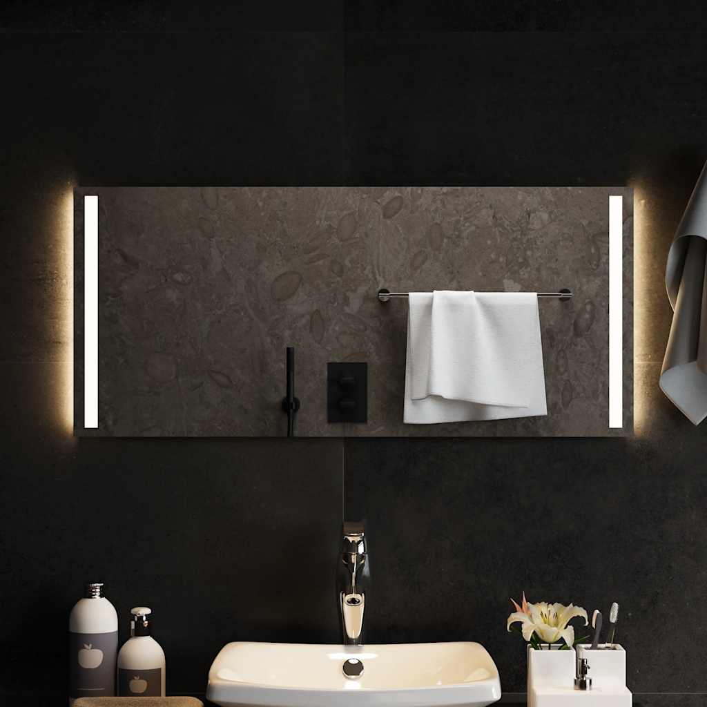 Badkamerspiegel LED 90x40 cm is nu te koop bij PeponiXL, paradijselijk wonen!
