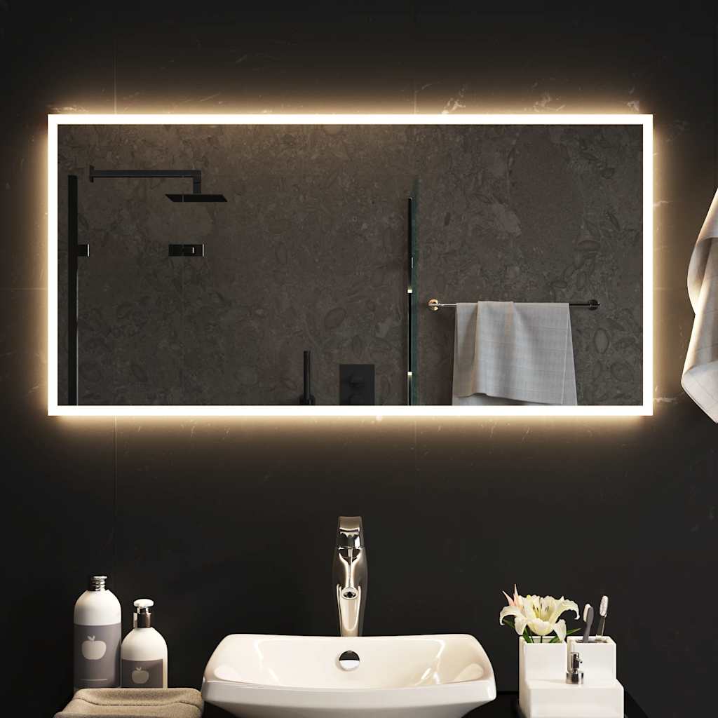 Badkamerspiegel LED 100x50 cm is nu te koop bij PeponiXL, paradijselijk wonen!