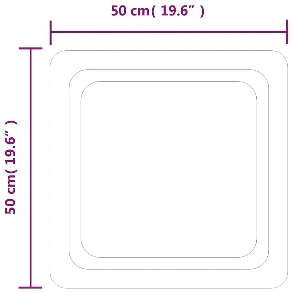 Badkamerspiegel LED 50x50 cm is nu te koop bij PeponiXL, paradijselijk wonen!