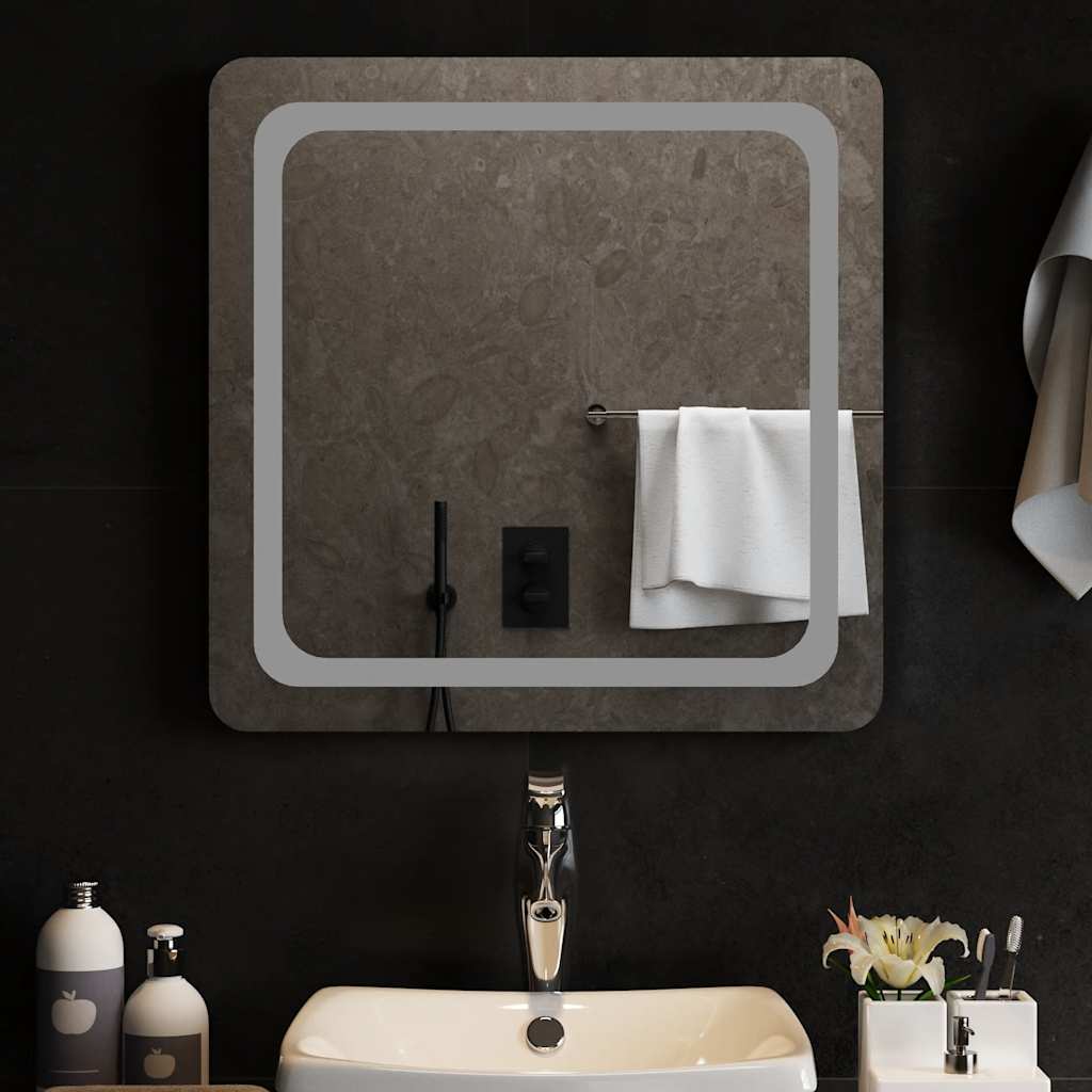 Badkamerspiegel LED 60x60 cm is nu te koop bij PeponiXL, paradijselijk wonen!
