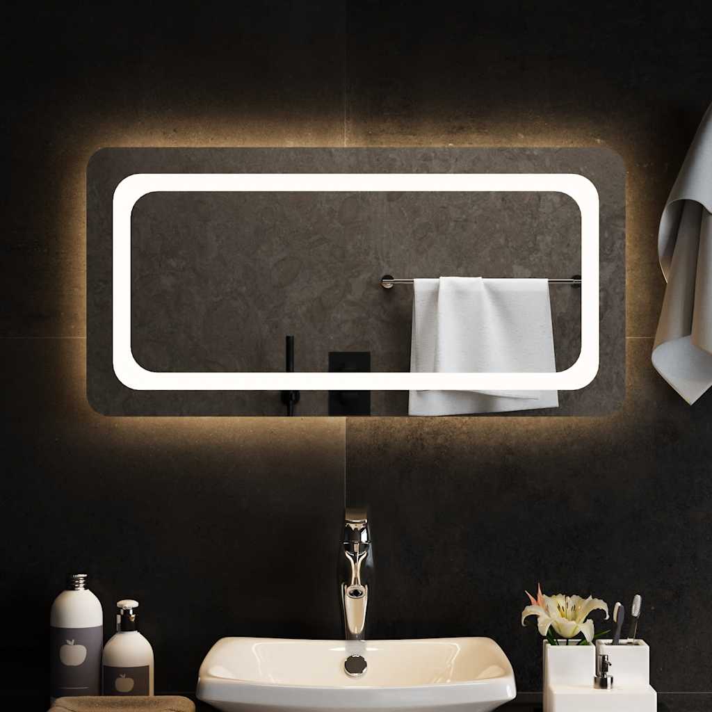Badkamerspiegel LED 80x40 cm is nu te koop bij PeponiXL, paradijselijk wonen!