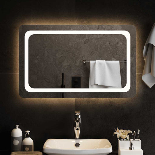 Badkamerspiegel LED 80x50 cm is nu te koop bij PeponiXL, paradijselijk wonen!
