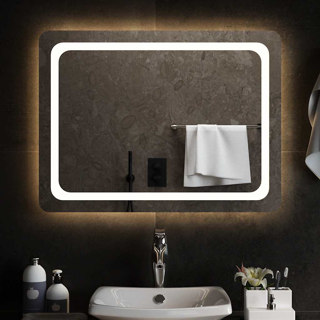 Badkamerspiegel LED 80x60 cm is nu te koop bij PeponiXL, paradijselijk wonen!