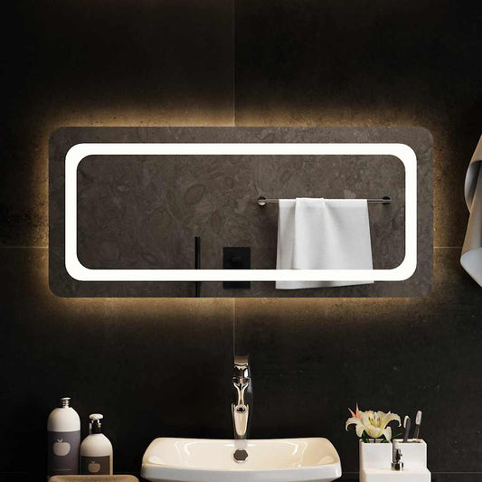 Badkamerspiegel LED 90x40 cm is nu te koop bij PeponiXL, paradijselijk wonen!