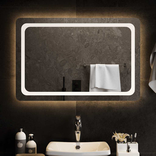 Badkamerspiegel LED 90x60 cm is nu te koop bij PeponiXL, paradijselijk wonen!