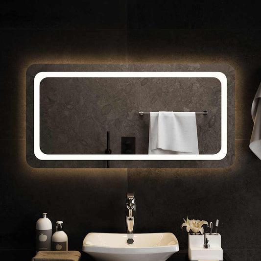 Badkamerspiegel LED 100x50 cm is nu te koop bij PeponiXL, paradijselijk wonen!