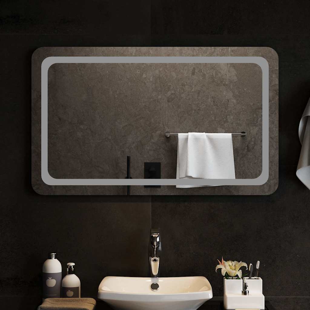 Badkamerspiegel LED 100x60 cm is nu te koop bij PeponiXL, paradijselijk wonen!