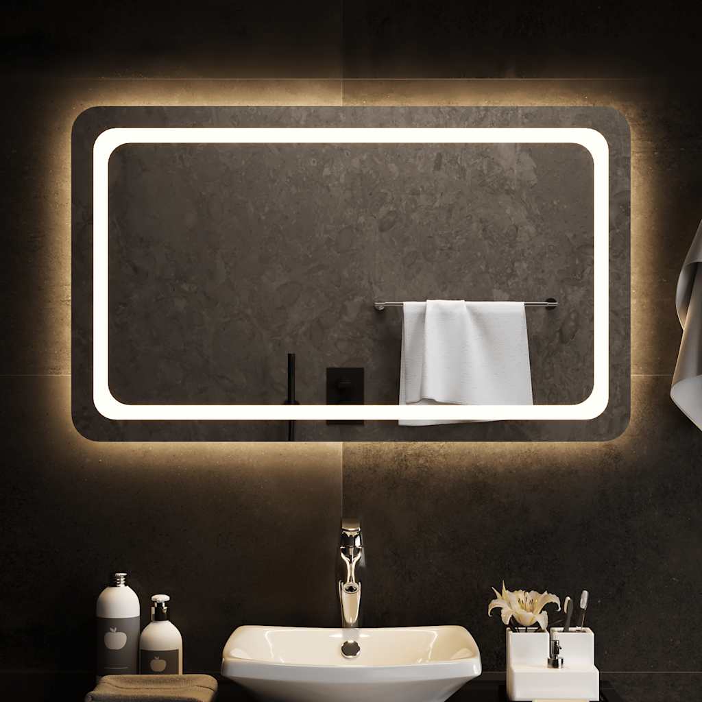 Badkamerspiegel LED 100x60 cm is nu te koop bij PeponiXL, paradijselijk wonen!