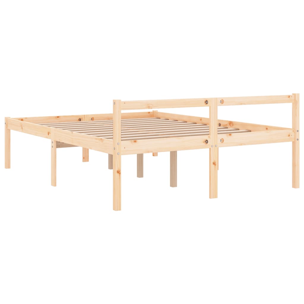 Seniorenbed massief grenenhout wit 120x190 cm is nu te koop bij PeponiXL, paradijselijk wonen!