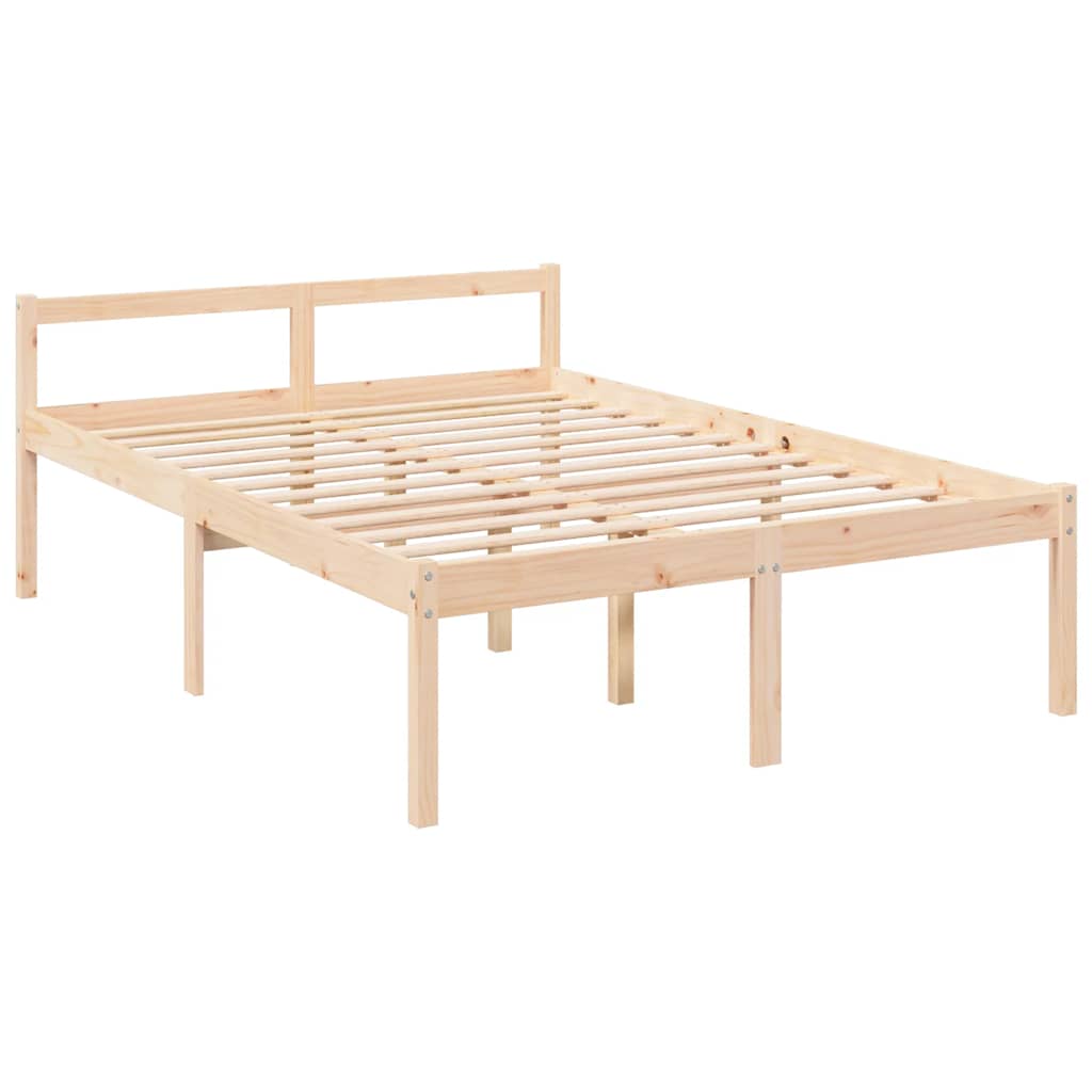 Seniorenbed massief grenenhout 135x190 cm is nu te koop bij PeponiXL, paradijselijk wonen!