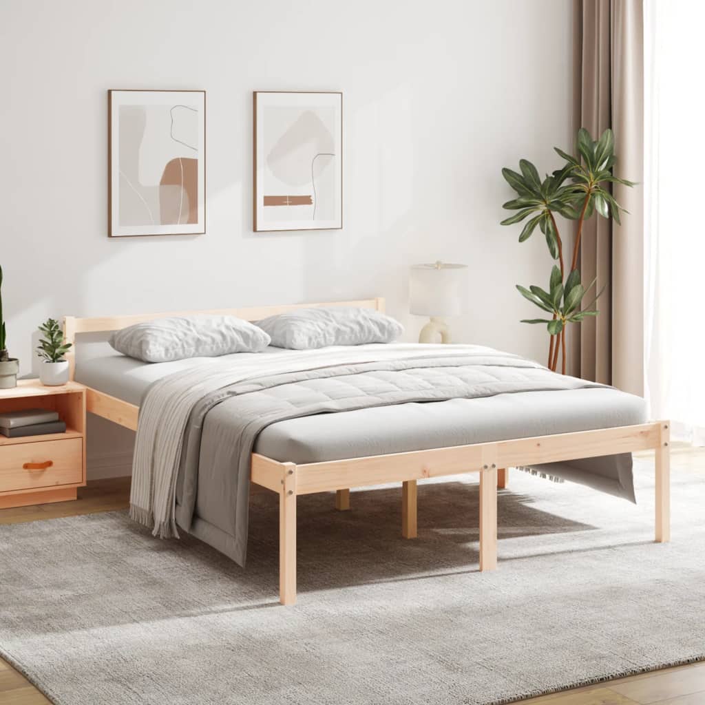 Seniorenbed massief grenenhout 160x200 cm is nu te koop bij PeponiXL, paradijselijk wonen!