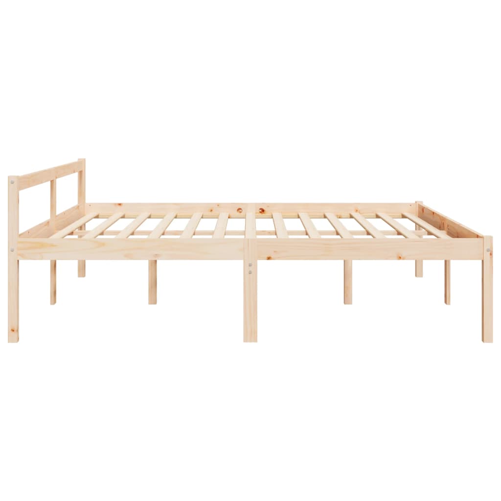 Seniorenbed massief grenenhout 200x200 cm is nu te koop bij PeponiXL, paradijselijk wonen!