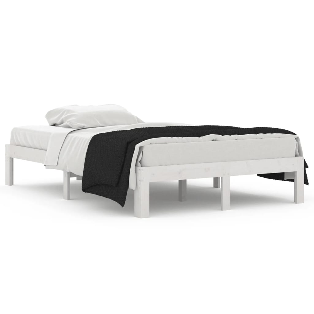Bedframe massief hout wit 120x190 cm is nu te koop bij PeponiXL, paradijselijk wonen!
