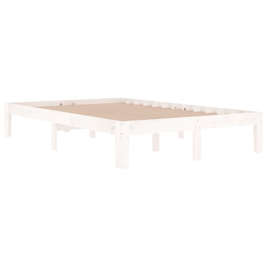 Bedframe massief hout wit 120x190 cm is nu te koop bij PeponiXL, paradijselijk wonen!