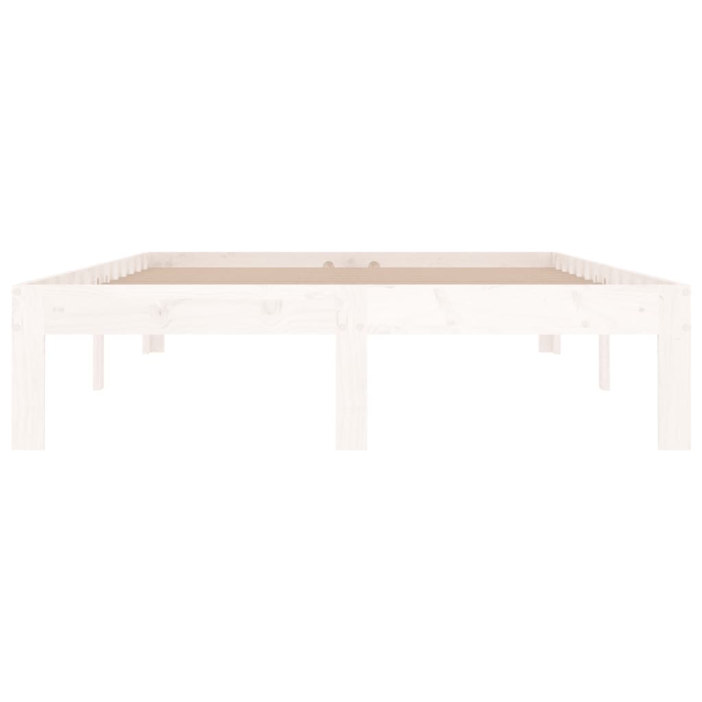 Bedframe massief hout wit 120x190 cm is nu te koop bij PeponiXL, paradijselijk wonen!