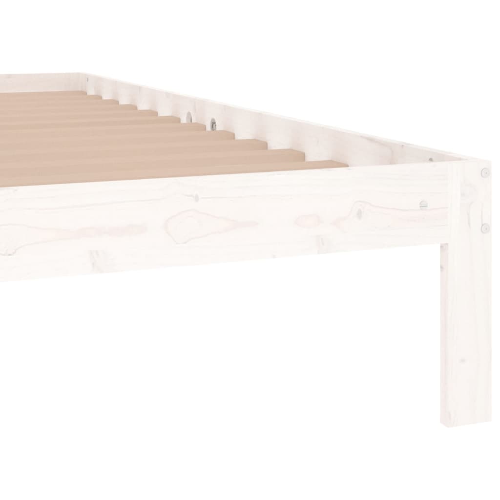 Bedframe massief hout wit 120x190 cm is nu te koop bij PeponiXL, paradijselijk wonen!