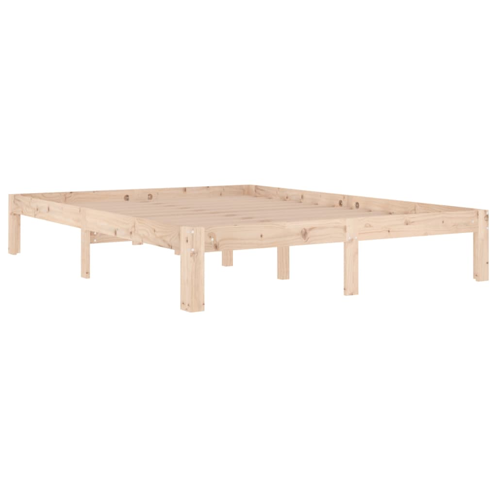 Bedframe massief grenenhout 140x190 cm is nu te koop bij PeponiXL, paradijselijk wonen!