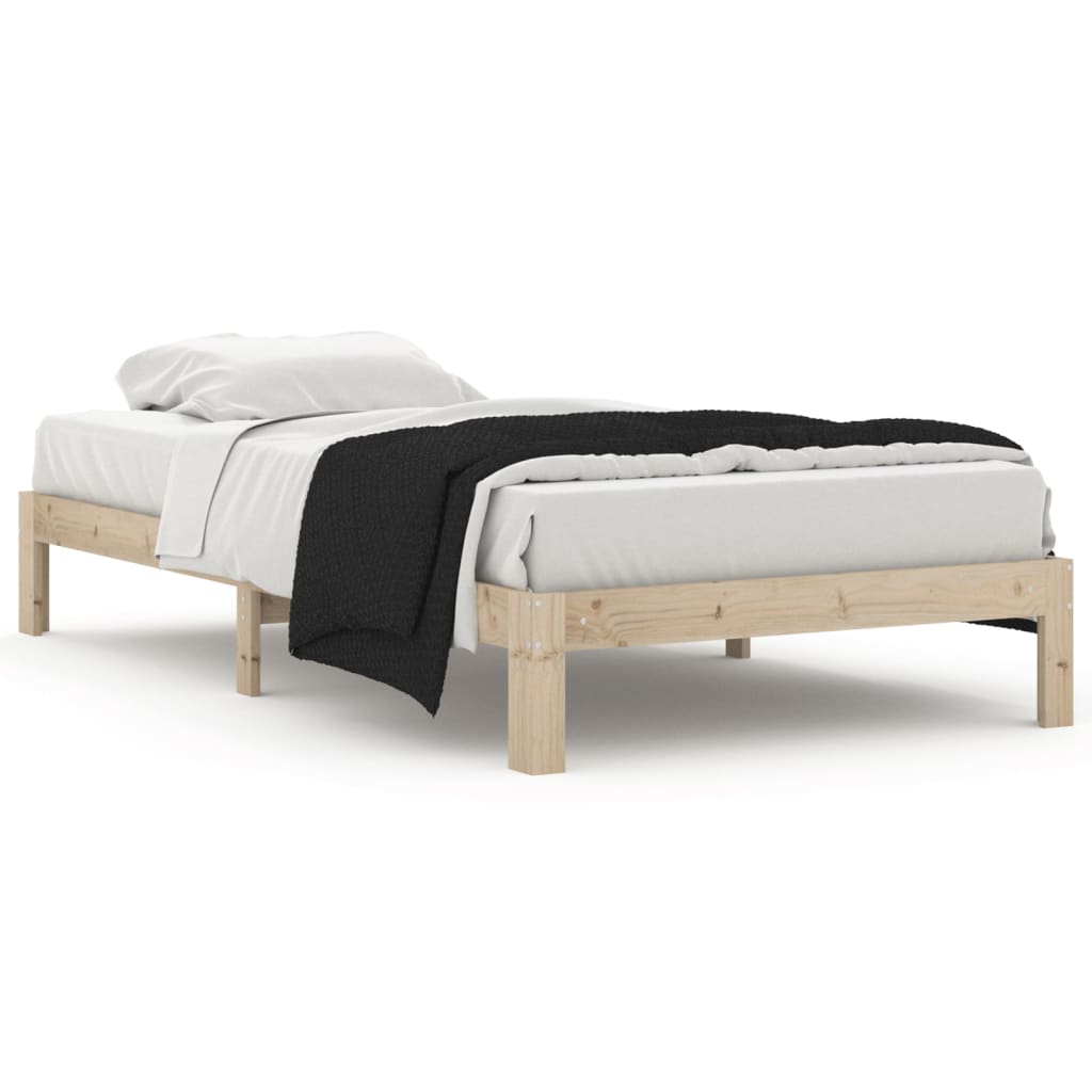 Bedframe massief grenenhout 100x200 cm is nu te koop bij PeponiXL, paradijselijk wonen!