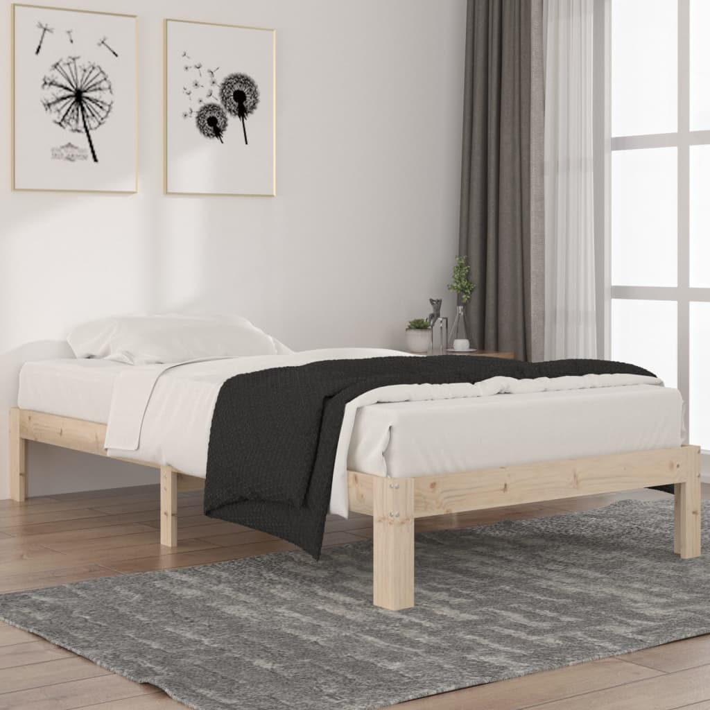 Bedframe massief grenenhout 100x200 cm is nu te koop bij PeponiXL, paradijselijk wonen!