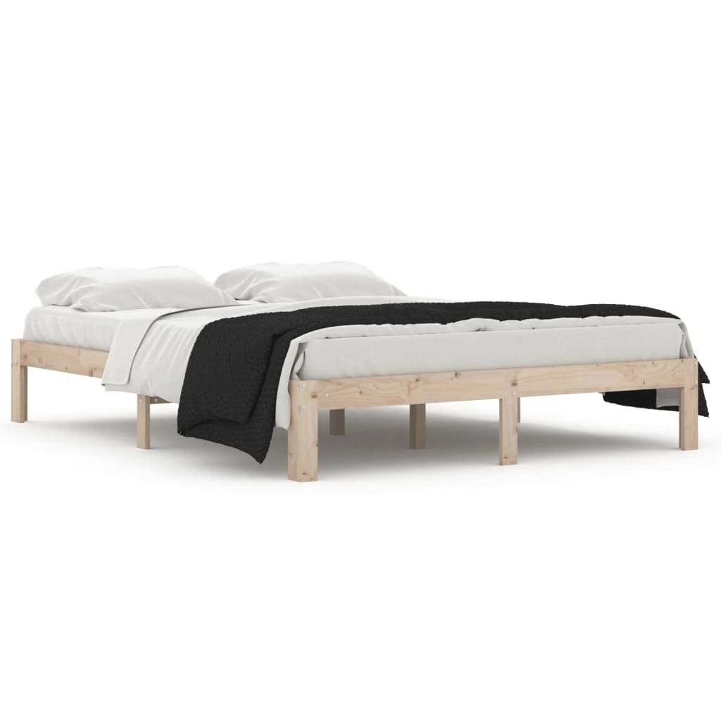 Bedframe massief hout 150x200 cm is nu te koop bij PeponiXL, paradijselijk wonen!