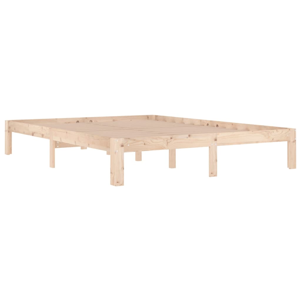 Bedframe massief hout 150x200 cm is nu te koop bij PeponiXL, paradijselijk wonen!