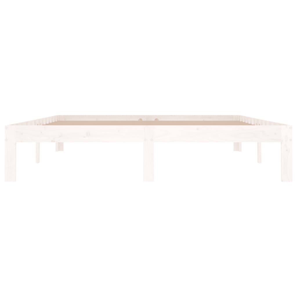 Bedframe massief hout wit 150x200 cm is nu te koop bij PeponiXL, paradijselijk wonen!