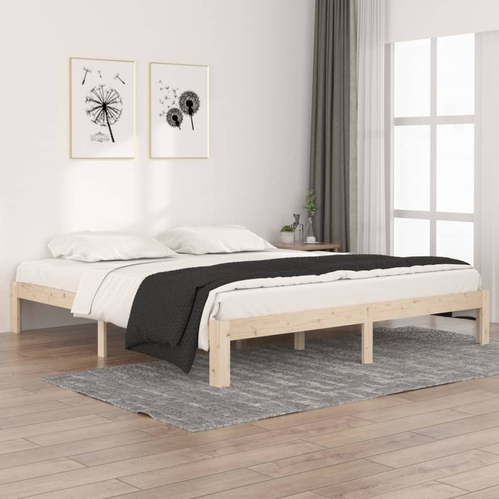 Bedframe massief hout 180x200 cm is nu te koop bij PeponiXL, paradijselijk wonen!