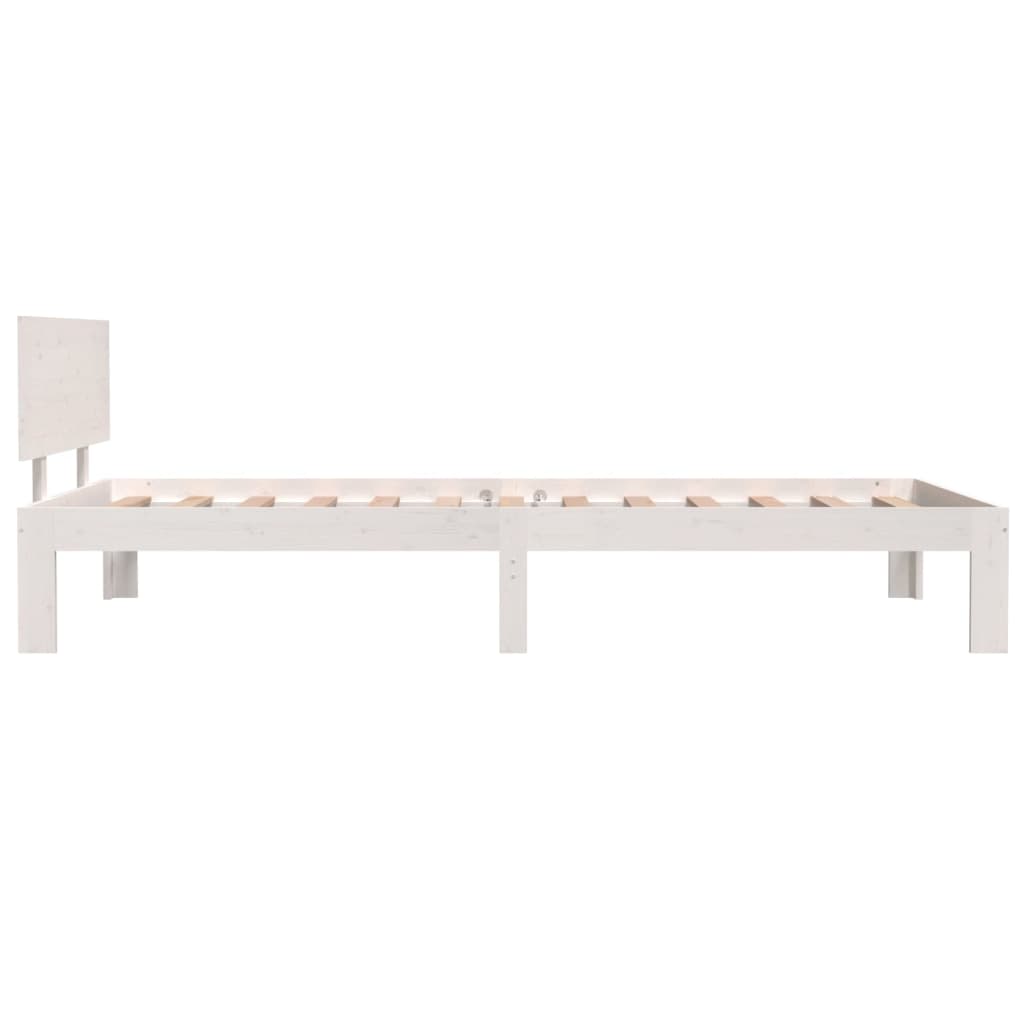 Bedframe massief grenenhout wit 100x200 cm is nu te koop bij PeponiXL, paradijselijk wonen!
