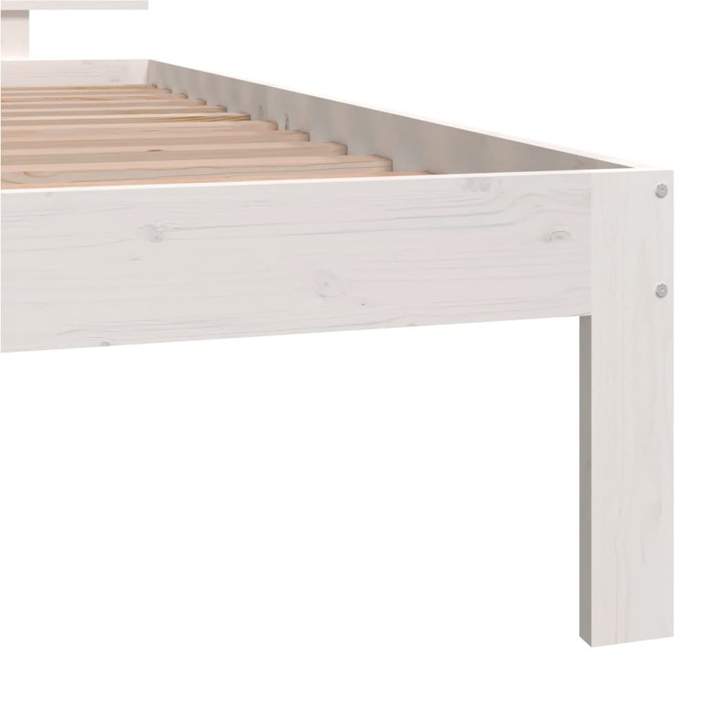 Bedframe massief grenenhout wit 100x200 cm is nu te koop bij PeponiXL, paradijselijk wonen!